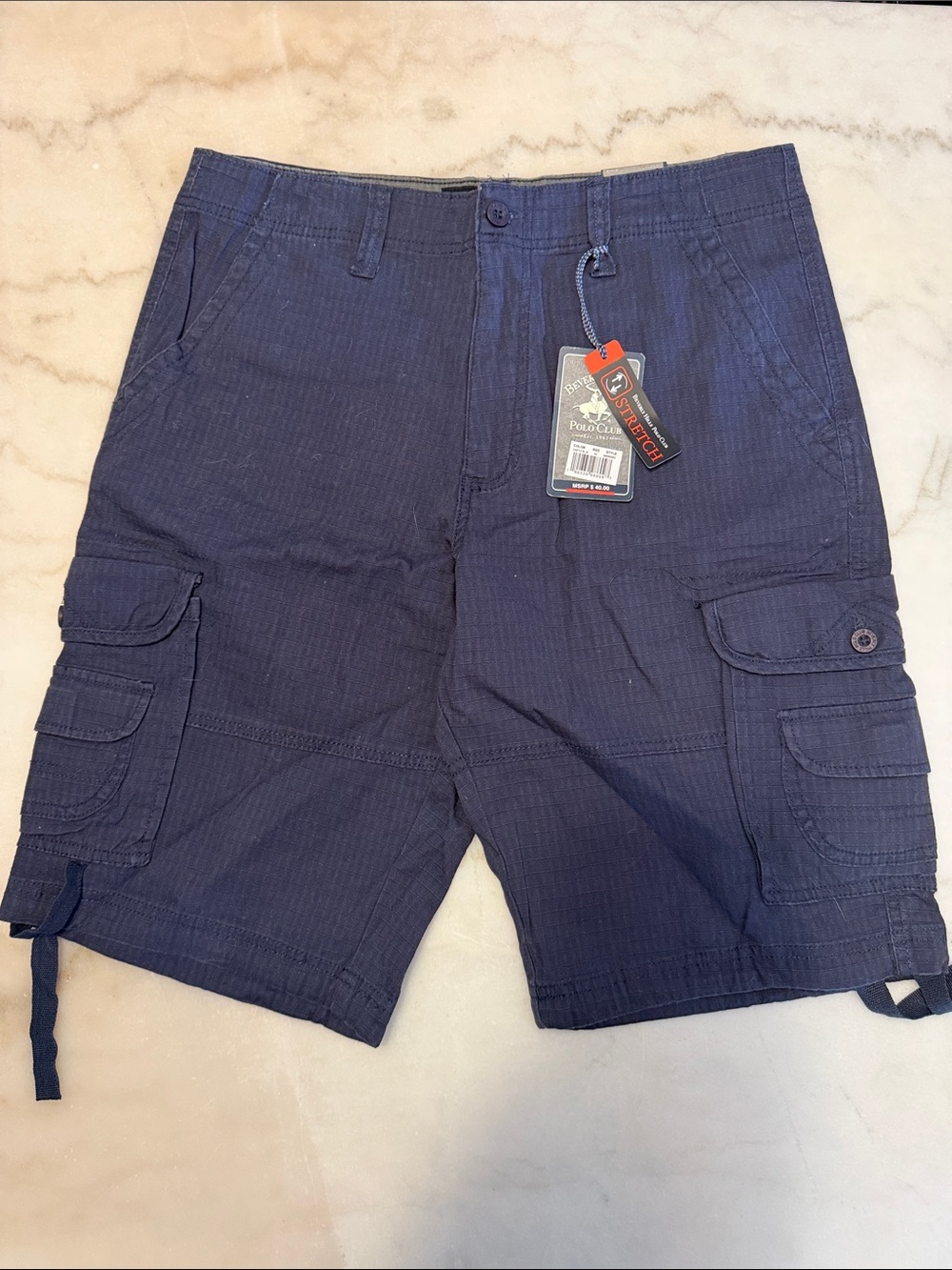 Beverly Hills Polo Club Navy Men's Cargo Shorts